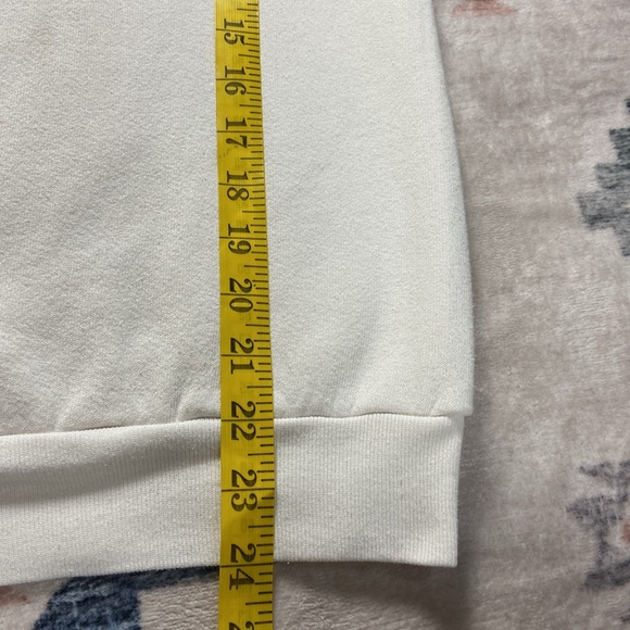 Vtg 80s 90s BMW Bavarian Motor Works Logo Fruit of the Loom White Sweatshirt L - Picture 8 of 12